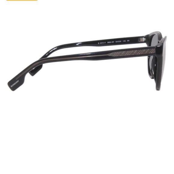 Burberry Bartlett B4310-F 3850/87 Sunglasses Men's Opal Grey/Black 54-20-145 - Picture 4 of 4